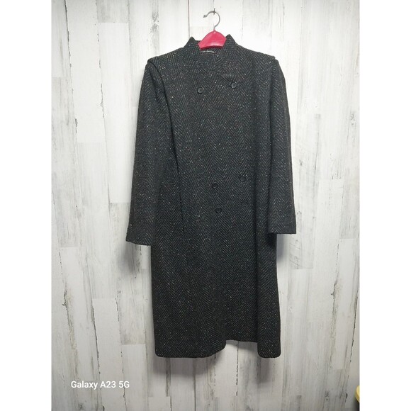 Sheridan Square Wool Blend Double Breasted Coat Made In Yugoslavia - Picture 1 of 7
